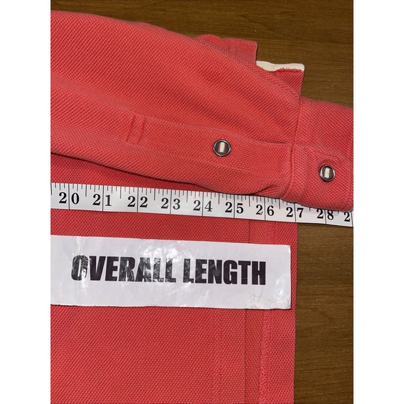 Southern Tide Thick Heavy Knit‎ Shirt Men M Skipjack Coral Long Sleeve - Picture 5 of 7